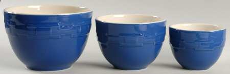 Woven Traditions Cornflower (3 Piece) Nesting Bowl Set (3", 4", 5")
