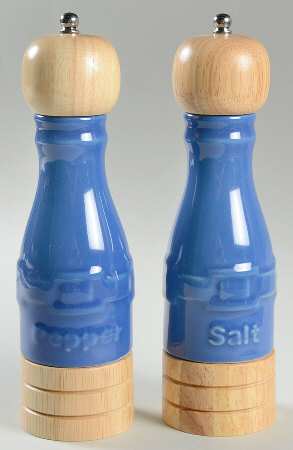 Woven Traditions Cornflower Salt Mill & Pepper Mill Set
