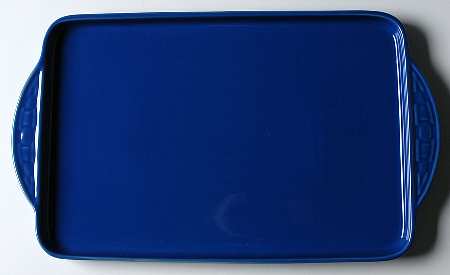 Woven Traditions Cornflower 16" Rectangular Tray/Baker Lid (for RB16LT)