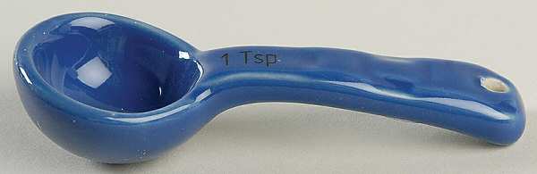 Woven Traditions Cornflower 1 Teaspoon Ceramic Measuring Spoon