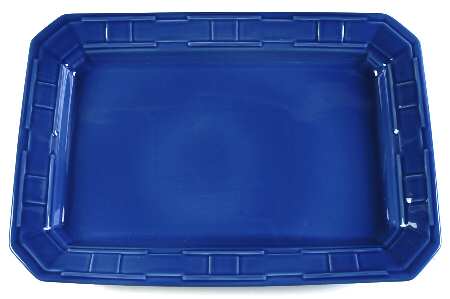 Woven Traditions Cornflower 17" Rectangular Serving Platter