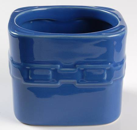 Woven Traditions Cornflower Small Square Canister No Lid