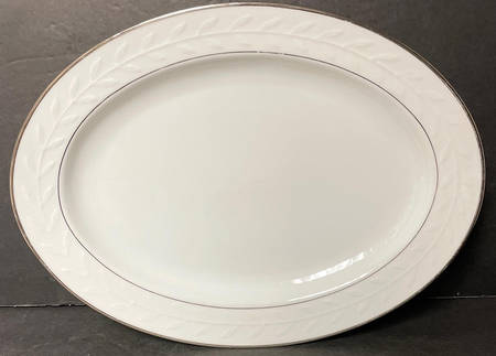 Claremont Platinum 15" Oval Serving Platter