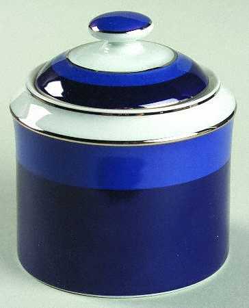 Marina Stripe Sugar Bowl & Lid