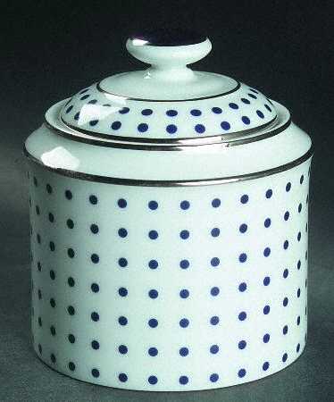 Petite Dot White Sugar Bowl & Lid