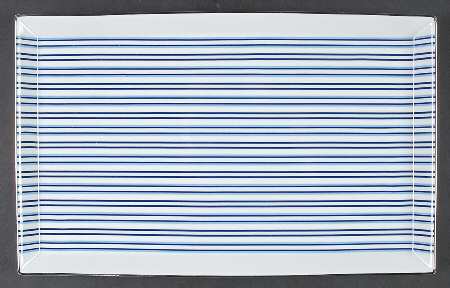 Regatta Stripe 13" Rectangular Serving Platter
