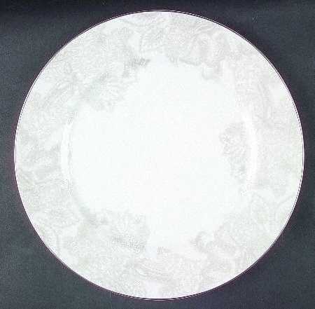 Satin Paisley Platinum 12" Chop Plate (Round Platter)