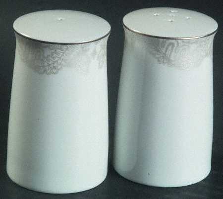 Satin Paisley Platinum Salt & Pepper Set