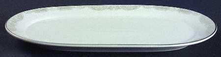 Satin Paisley Platinum Pickle Dish