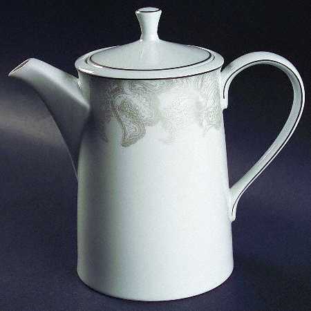Satin Paisley Platinum Coffee Pot & Lid by Ralph Lauren China