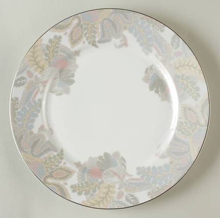 Satin Paisley Platinum Accent Service Plate (Charger) by Ralph Lauren China