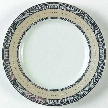 Silk Ribbon Ivory Salad Plate