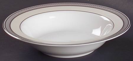 Silk Ribbon Pearl Rim Fruit/Dessert (Sauce) Bowl