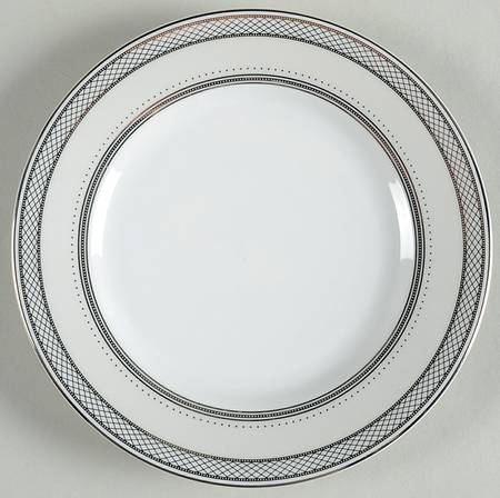 Silk Ribbon Pearl Bread & Butter Plate