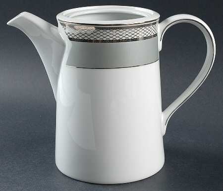 Silk Ribbon Slate Coffee Pot No Lid