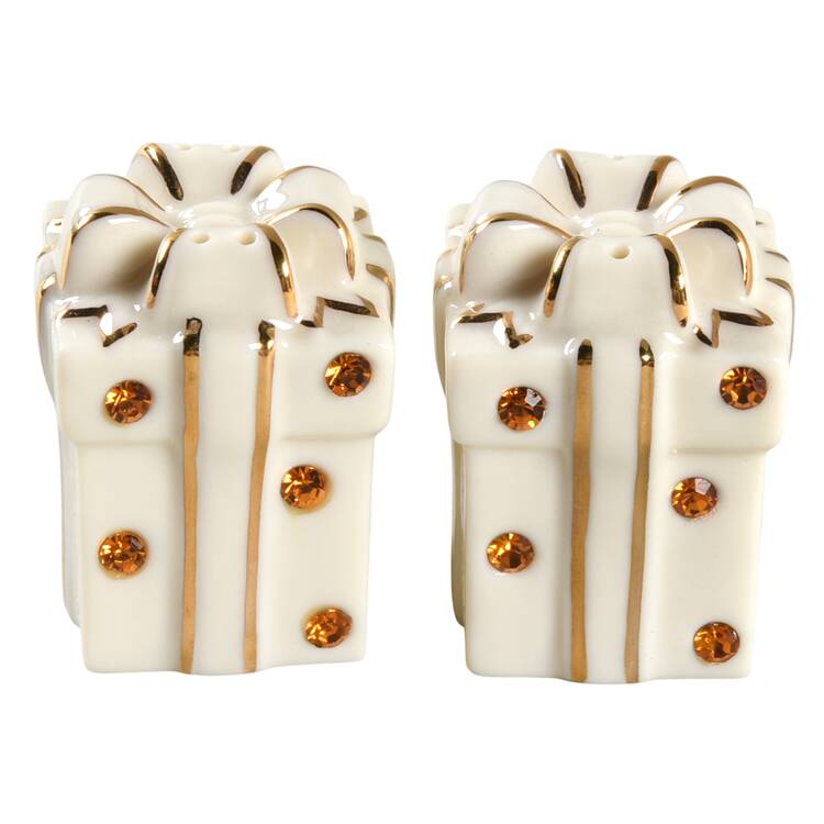 Jeweled Christmas Salt & Pepper Set