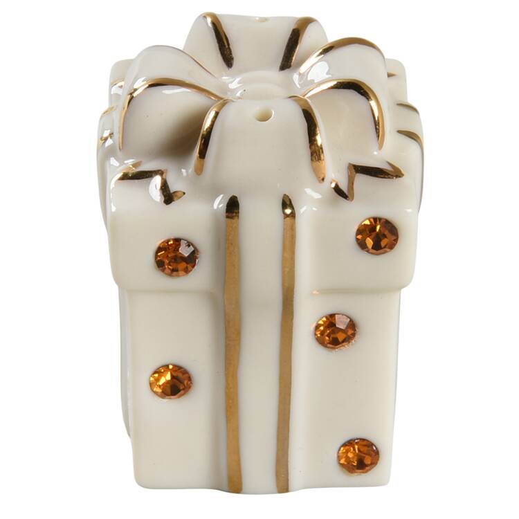 Jeweled Christmas Salt Shaker