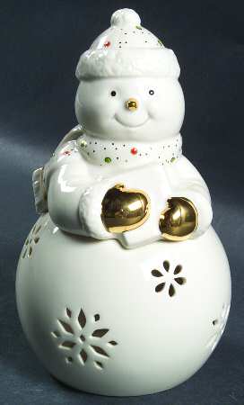 China Jewels Christmas Snowman Votive (2 Pcs)