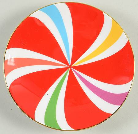 Peppermint Twist Tidbit Plate