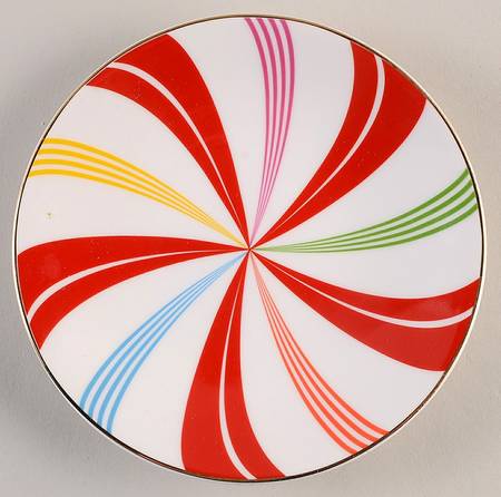 Peppermint Twist Canape Plate