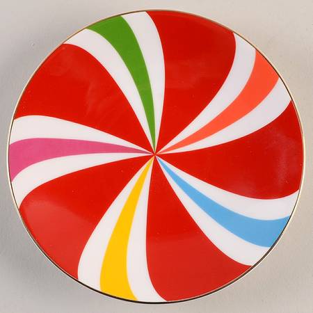 Peppermint Twist Canape Plate