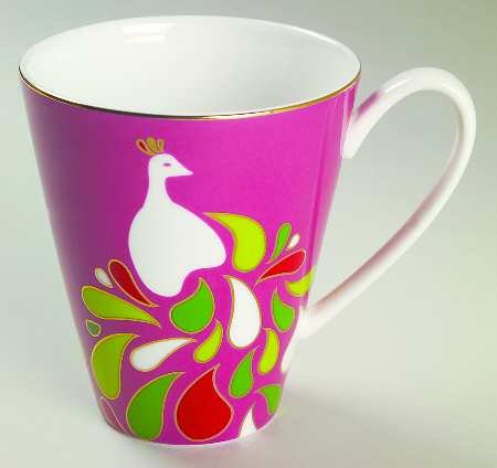 Festive Peacock Mug