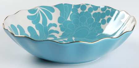 Gwinnett Lane Turquoise 8" Individual Pasta Bowl