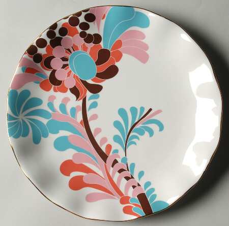 Gwinnett Lane Cream Accent Luncheon Plate