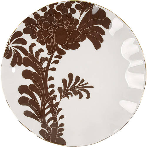 Gwinnett Lane Chocolate Accent Luncheon Plate