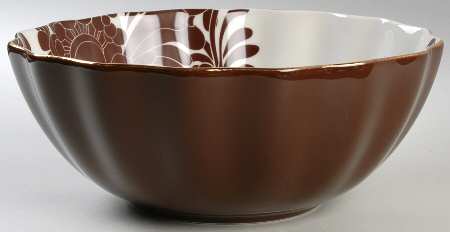 Gwinnett Lane Chocolate 10" Round Serving Bowl