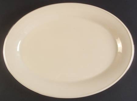 L117 17" Oval Serving Platter