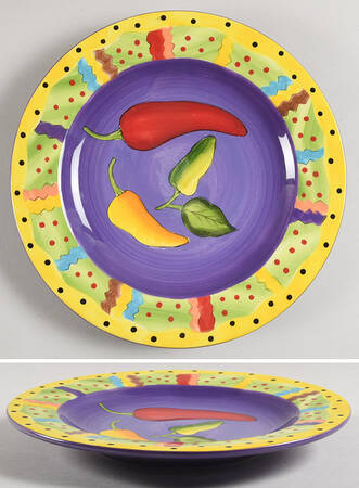 Mardi Gras 9" Individual Pasta Bowl