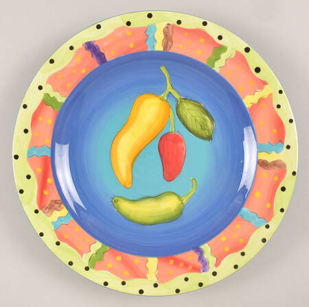 Mardi Gras Luncheon Plate
