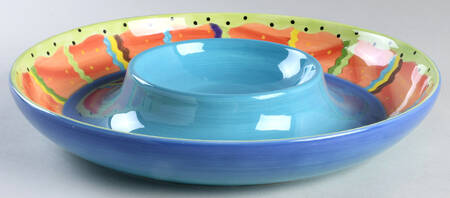 Mardi Gras 1 Piece Chip & Dip