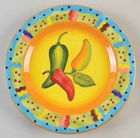 Mardi Gras Luncheon Plate