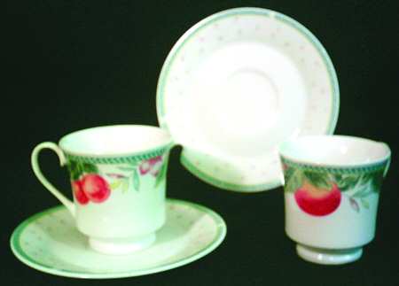 Citrus Marmalade Footed Cup & Saucer Set