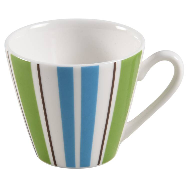 Collins Stripe Flat Demitasse Cup