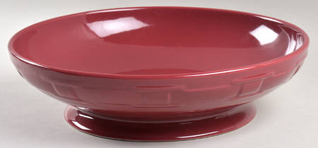 Woven Traditions Paprika Footed Bowl