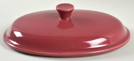Woven Traditions Paprika Lid for 2 Quart Oval Covered Casserole