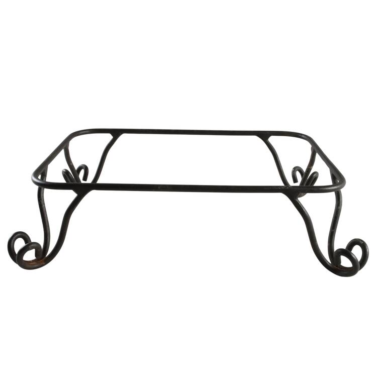 Woven Traditions Paprika Metal Stand for 13" Rectangular Platter