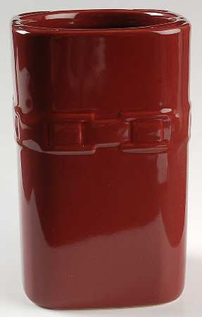 Woven Traditions Paprika Large Square Canister No Lid