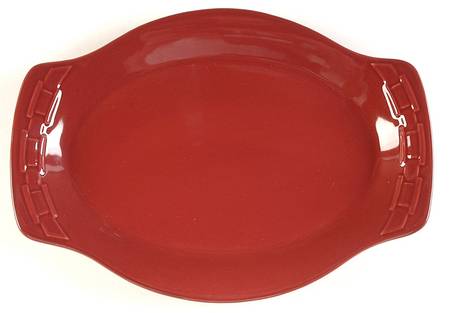 Woven Traditions Paprika 13" Oval Serving Platter