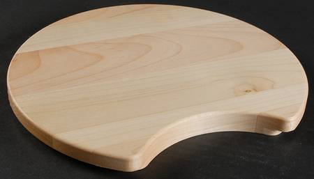 Woven Traditions Paprika Wood Lid for 10" Footed Bowl
