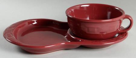 Woven Traditions Paprika Snack Tray & Soup Mug Set