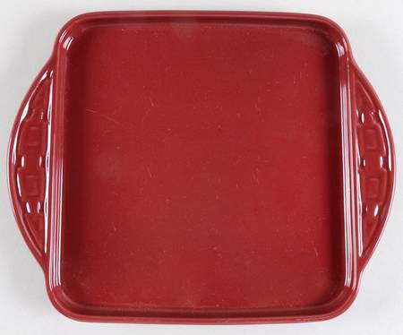 Woven Traditions Paprika 10" Square Baker & Lid/Tray