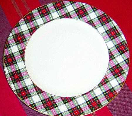Tartan Red Dinner Plate