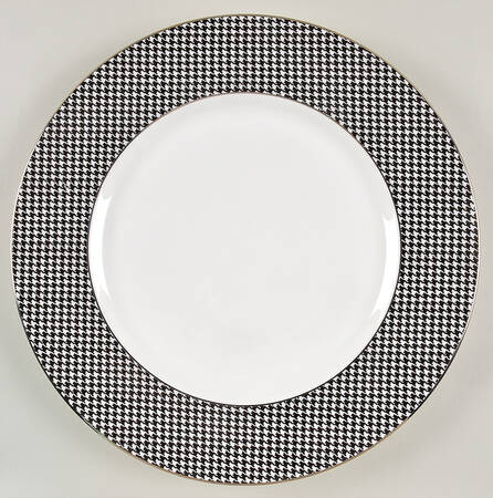 Houndstooth Service Plate (Charger)