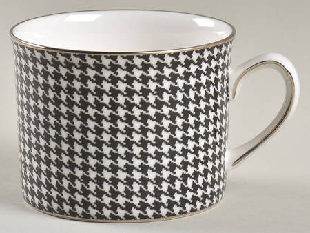 Houndstooth Flat Cup