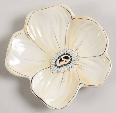 Casual Blues Sculpted Canape Plate