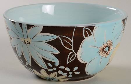 Casual Blues Accent Soup/Cereal Bowl